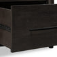 Koko Two Drawer Nightstand with Cord Management in Minx
