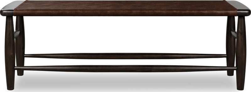 Koko Upholstered Bench in Minx