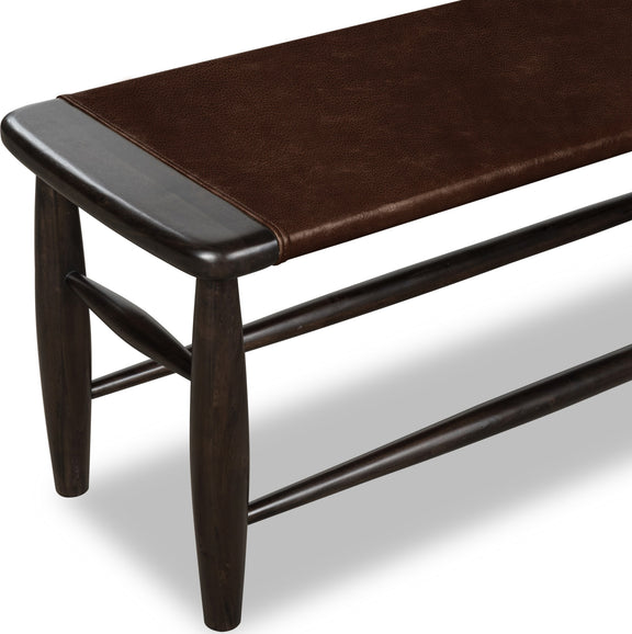 Koko Upholstered Bench in Minx