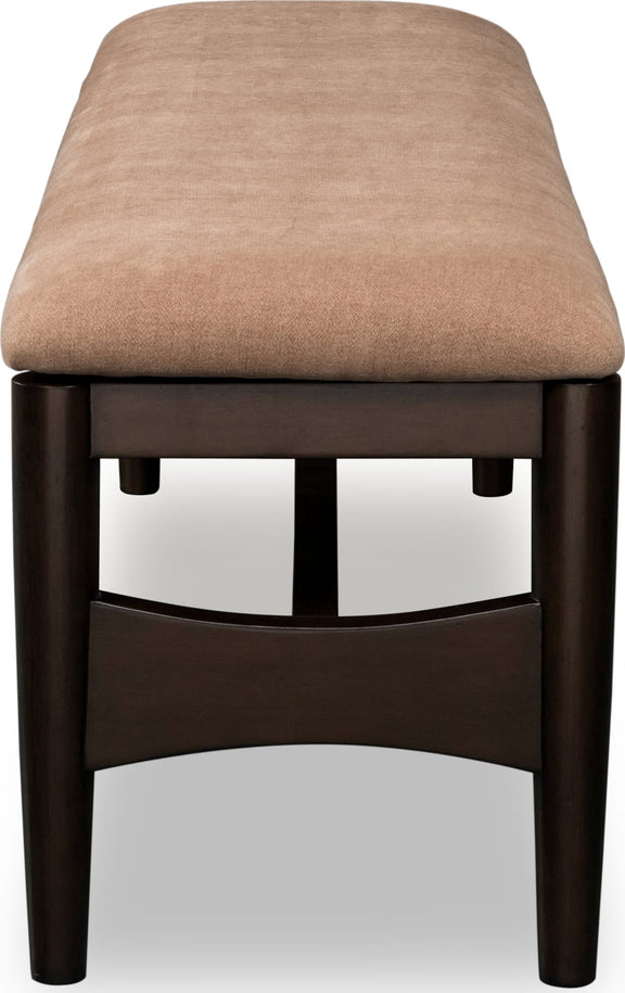Koko Upholstered Dining Bench in Minx