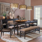 Koko Upholstered Dining Bench in Minx