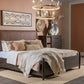Koko California King-size Upholstered Panel Bed in Minx