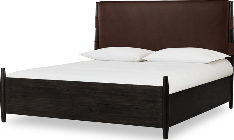 Koko King-size Upholstered Panel Bed in Minx