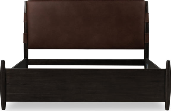 Koko King-size Upholstered Panel Bed in Minx