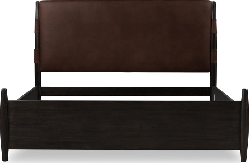 Koko King-size Upholstered Panel Bed in Minx