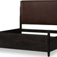 Koko California King-size Upholstered Panel Bed in Minx