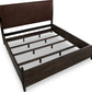 Koko California King-size Upholstered Panel Bed in Minx