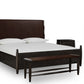 Koko Queen-size Upholstered Panel Bed in Minx