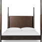 Koko California King-size Upholstered Poster Bed in Minx