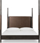 Koko California King-size Upholstered Poster Bed in Minx
