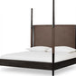 Koko King-size Upholstered Poster Bed in Minx