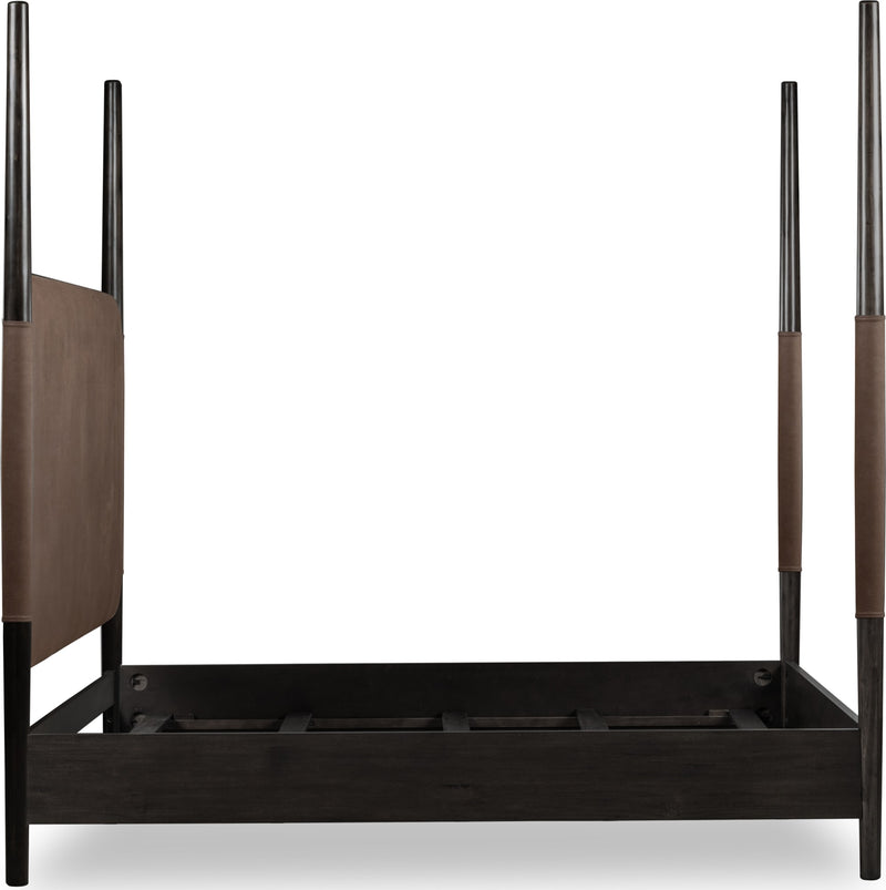 Koko King-size Upholstered Poster Bed in Minx