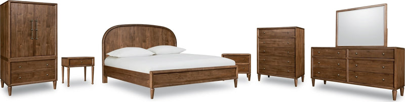 Langley Wd KG Bed - Aut Forest