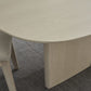 Liv Ash Wood Oval Dining Table in White Sand