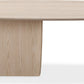 Liv Ash Wood Oval Dining Table in White Sand
