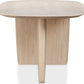 Liv Ash Wood Oval Dining Table in White Sand
