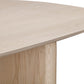 Liv Ash Wood Oval Dining Table in White Sand