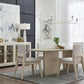 Liv Ash Wood Oval Dining Table in White Sand