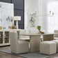 Liv Ash Wood Oval Dining Table in White Sand
