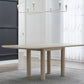 Liv Ash Wood Rectangular Dining Table in White Sand