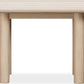 Liv Ash Wood Rectangular Dining Table in White Sand