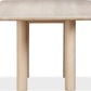 Liv Ash Wood Rectangular Dining Table in White Sand