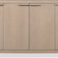 Liv Four Door Ash Wood Sideboard in White Sand