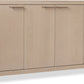 Liv Four Door Ash Wood Sideboard in White Sand