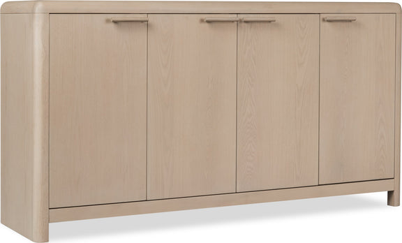 Liv Four Door Ash Wood Sideboard in White Sand