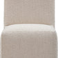 Liv Fully Upholstered Dining Chair in Brun Boucle