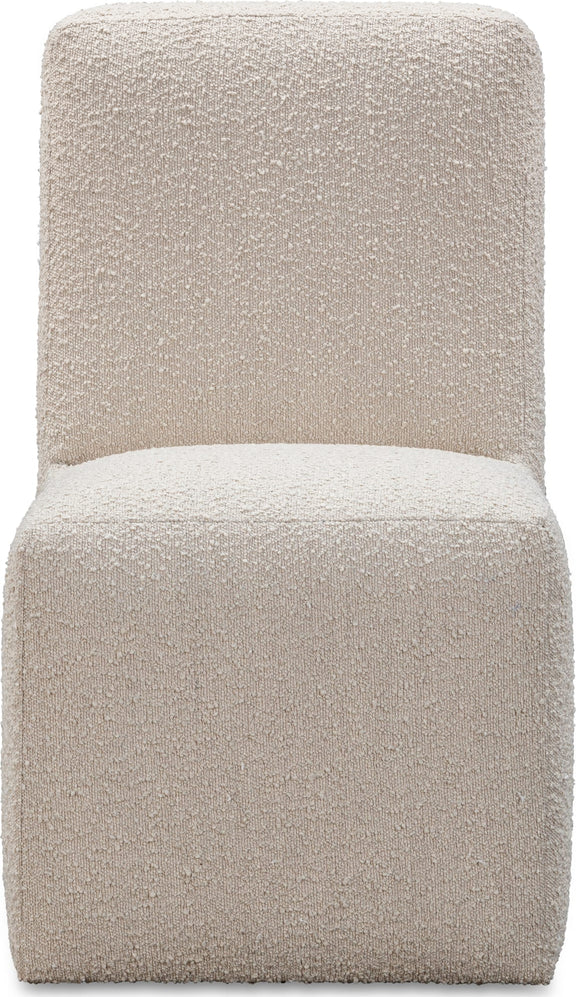 Liv Fully Upholstered Dining Chair in Brun Boucle