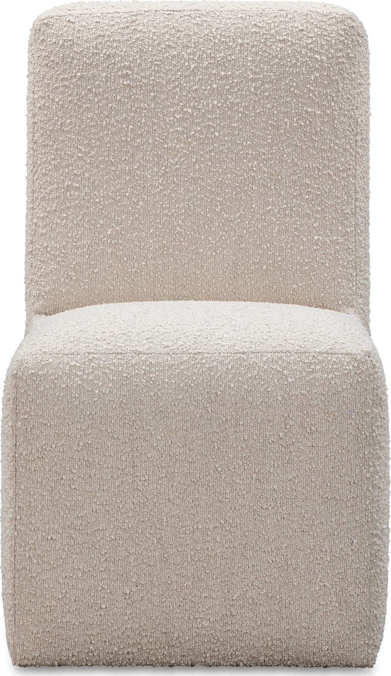 Liv Fully Upholstered Dining Chair in Brun Boucle