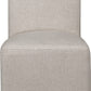 Liv Fully Upholstered Dining Chair in Natural Linen