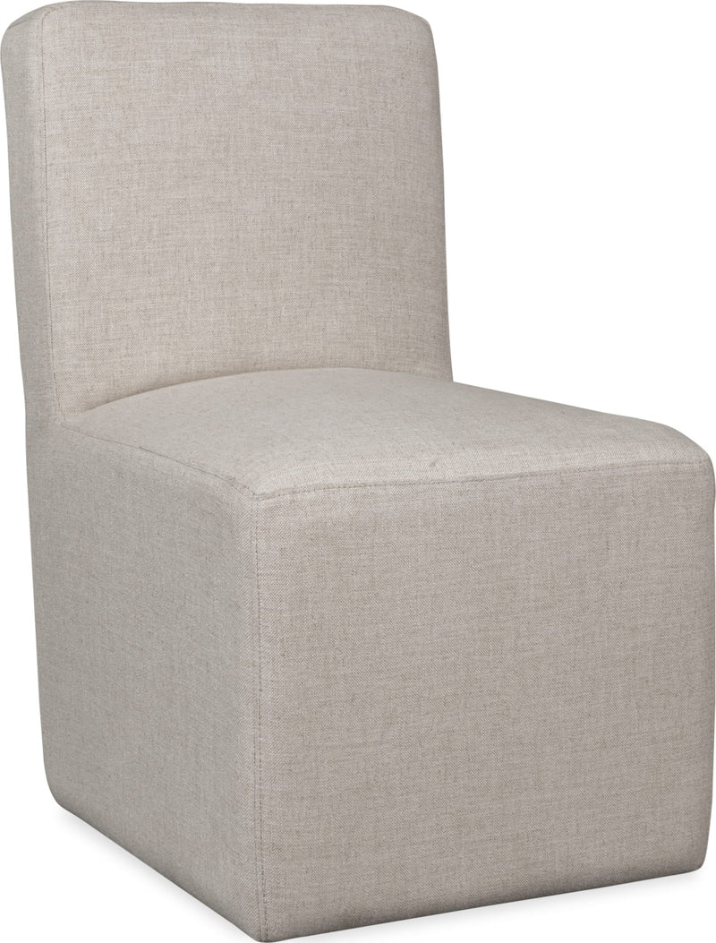 Liv Fully Upholstered Dining Chair in Natural Linen
