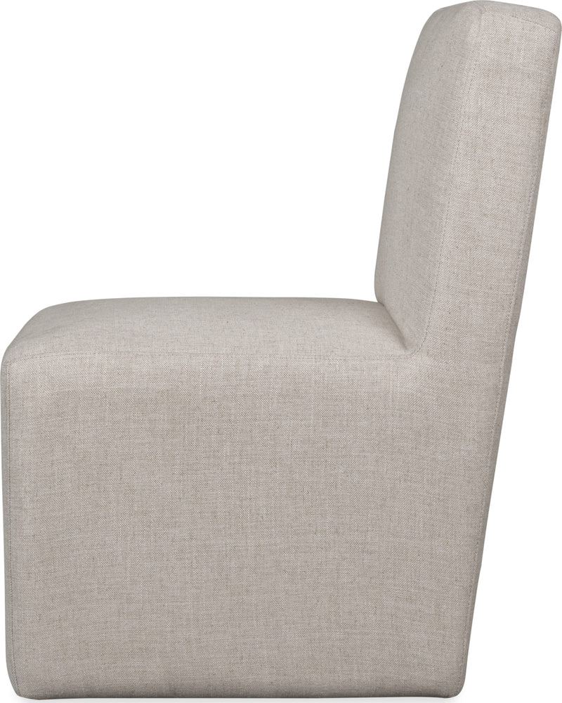 Liv Fully Upholstered Dining Chair in Natural Linen