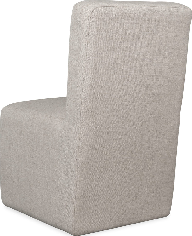 Liv Fully Upholstered Dining Chair in Natural Linen