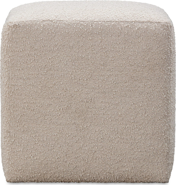 Liv Fully Upholstered Dining Ottoman in Brun Boucle