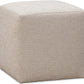 Liv Fully Upholstered Dining Ottoman in Brun Boucle