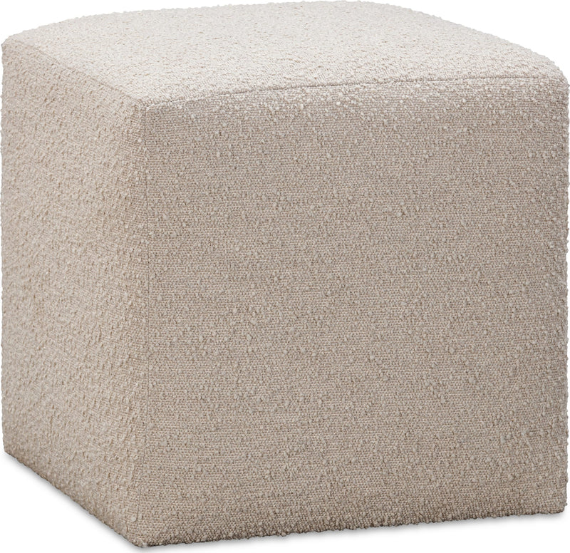 Liv Fully Upholstered Dining Ottoman in Brun Boucle