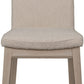 Liv Solid Wood Dining Chair in White Sand and Brun Boucle