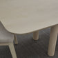 Liv Solid Wood Dining Chair in White Sand and Natural Linen