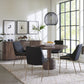 Liyana Solid Wood Round Dining Table in Natural Tan