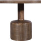 Liyana Solid Wood Round Dining Table in Natural Tan