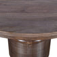 Liyana Solid Wood Round Dining Table in Natural Tan