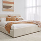 Louis King-size Upholstered Platform Bed in Natural Linen (2026)