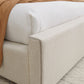 Louis King-size Upholstered Platform Bed in Natural Linen (2026)