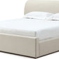 Louis Queen-size Upholstered Platform Bed in Natural Linen (2026)