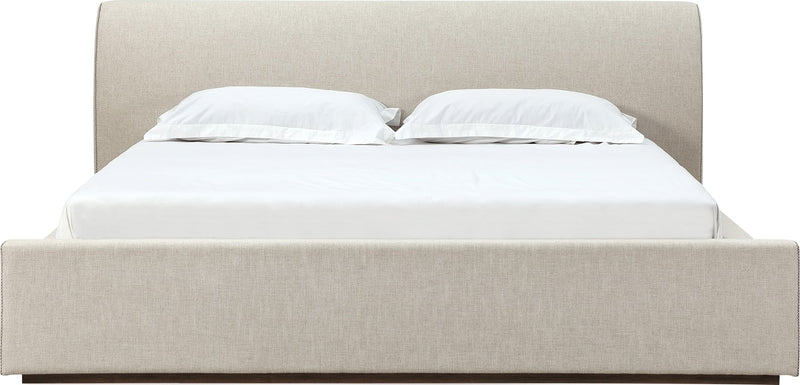 Louis Full-size Upholstered Platform Bed in Natural Linen (2026)