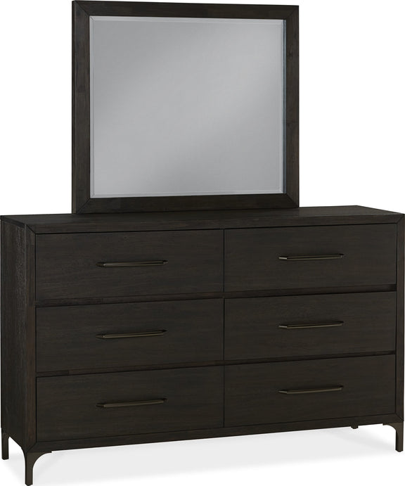 Lucerne Mirror in Vintage Coffee