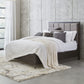 Lucerne King-Size Upholstered Panel Bed in Vintage Coffee